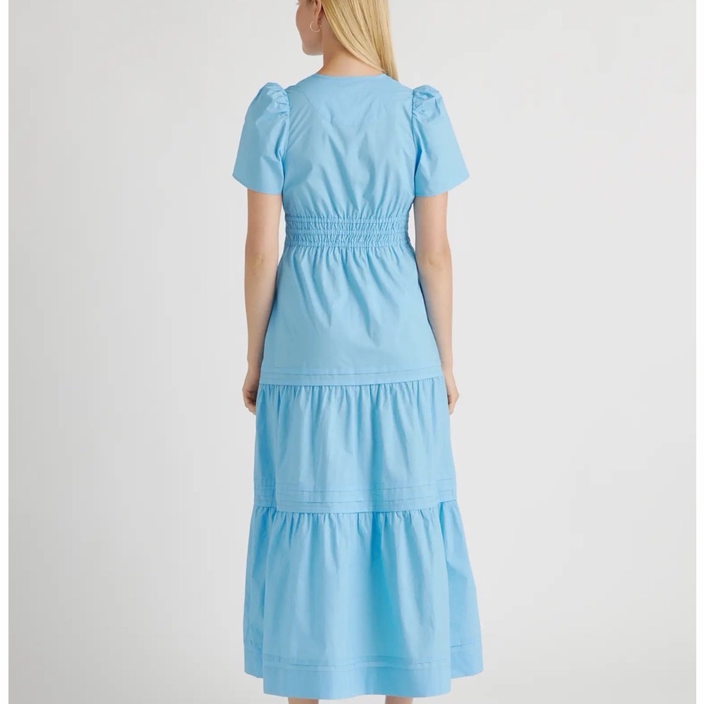 Quince Organic Cotton Tiered Maxi Dress Large - Picture 2 of 7